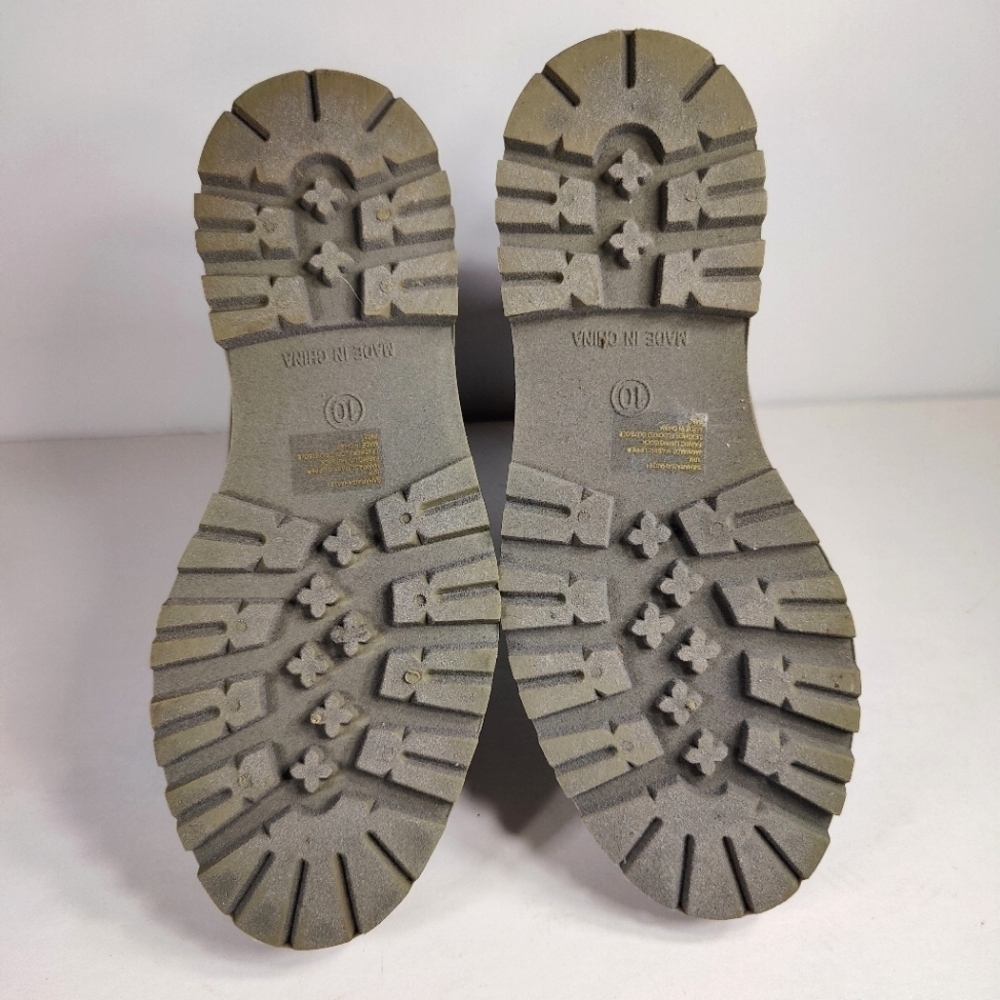 Steve Madden Sahara Rain Boot Platform Olive Green Women's Shoes Size 10 - Picture 8 of 9